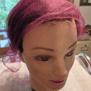 Elegant Pink Hair Wrap